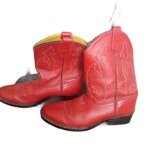 Sexy red cowboy boots